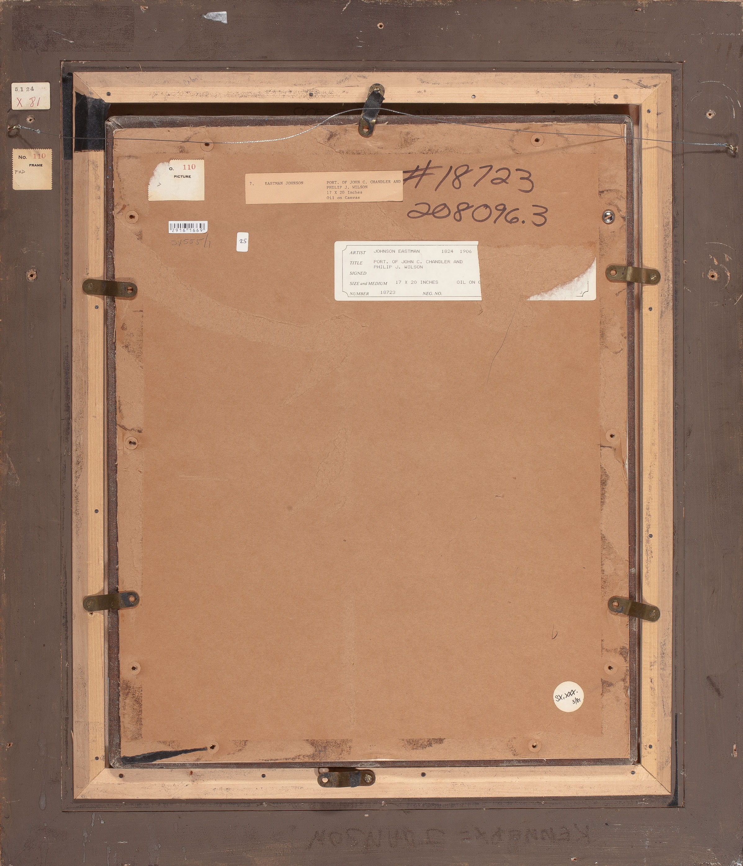 John Carter Chandler and Philip J. Wilson, c.185961 (Hills no. 31.7.9